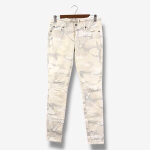 Textile Elizabeth and James Debbie Jeans Size 27 Ivory Camo Skinny Ankle Denim
